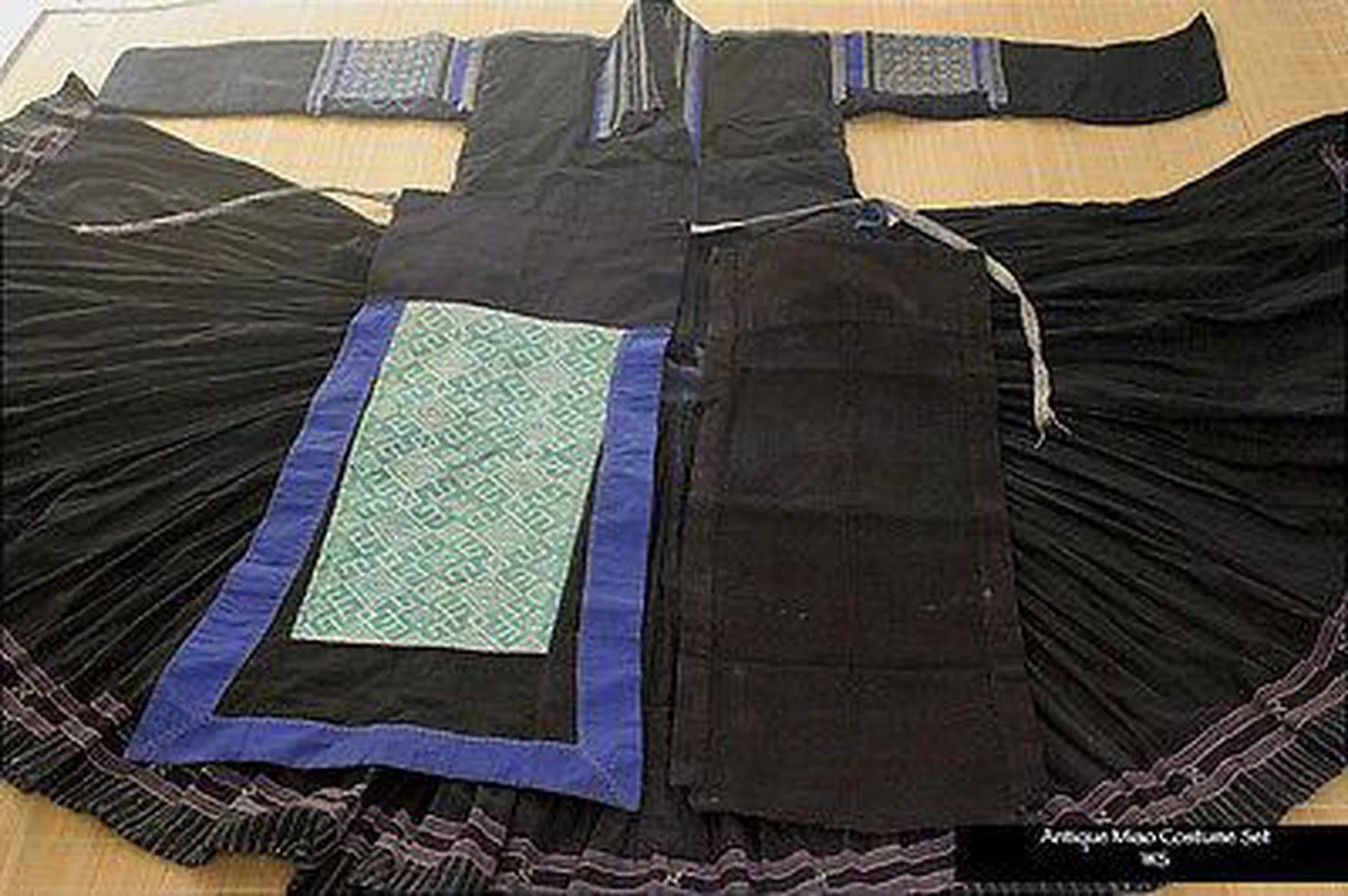 226 SOLD Vintage Miao Costume Set with Flower Skirt