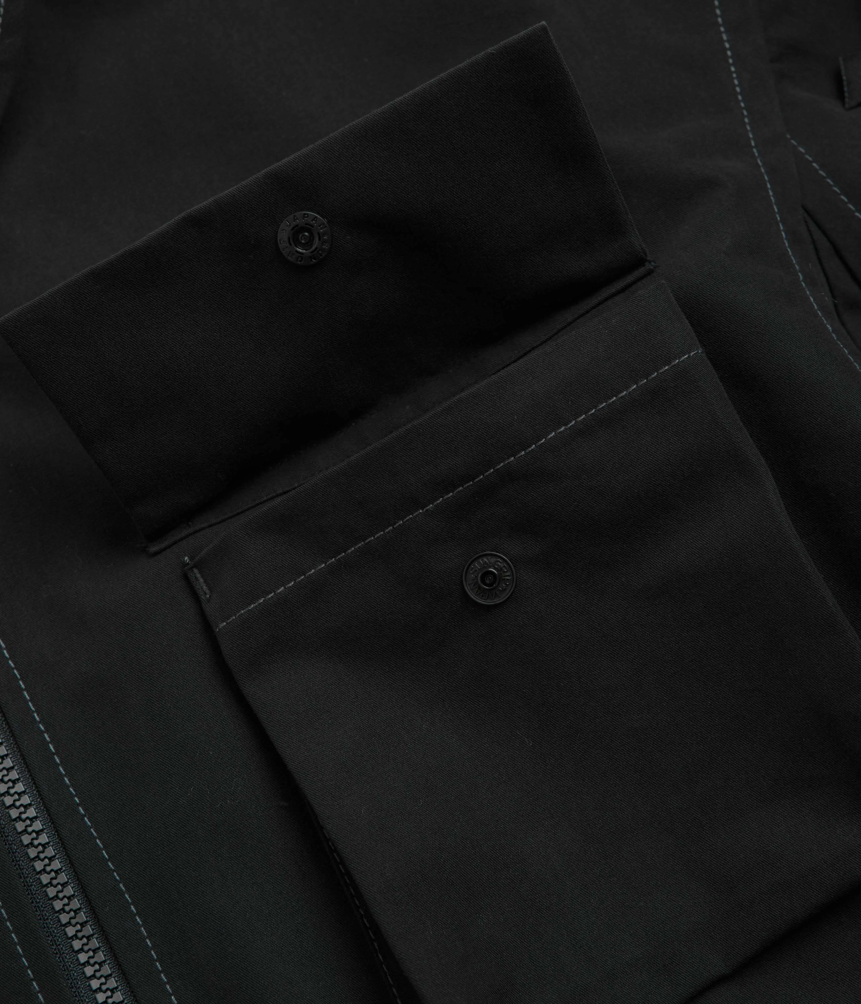 and wander C PE Twill Field Jacket - Black