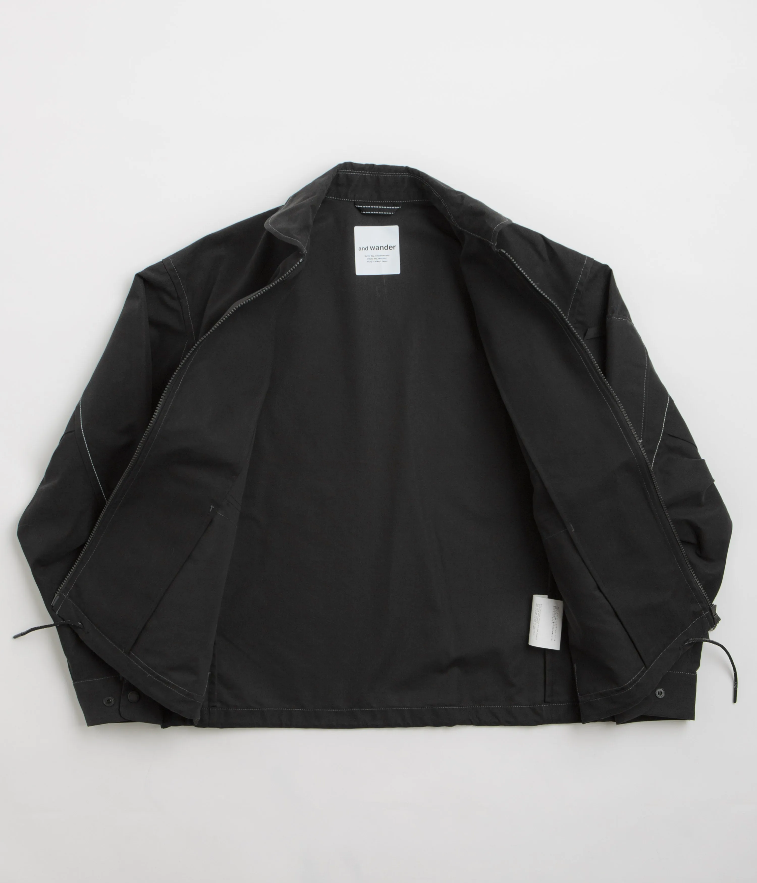 and wander C PE Twill Field Jacket - Black