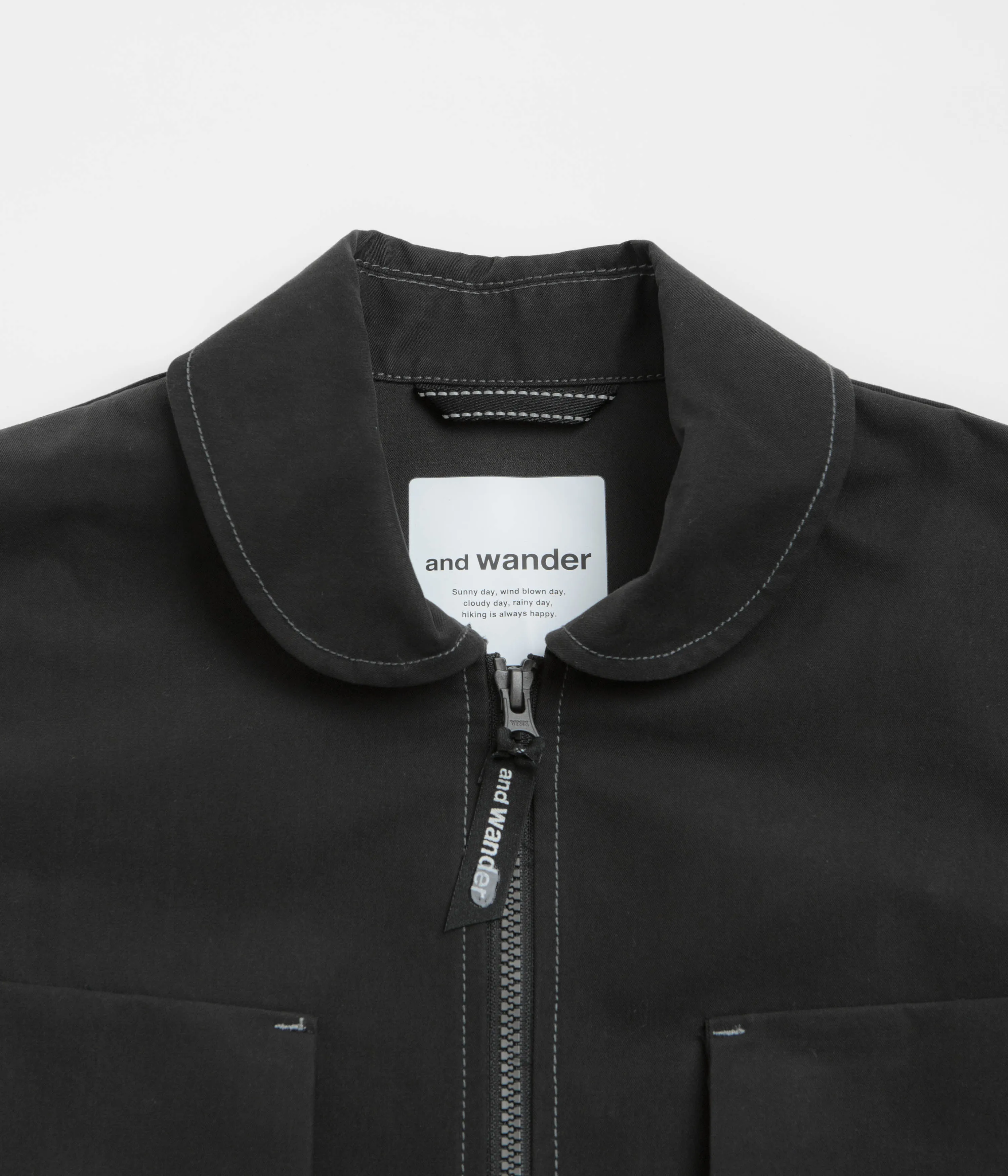 and wander C PE Twill Field Jacket - Black