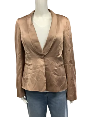 Cami NYC Jacket Satin Tuxedo Collar Neutral Size: S