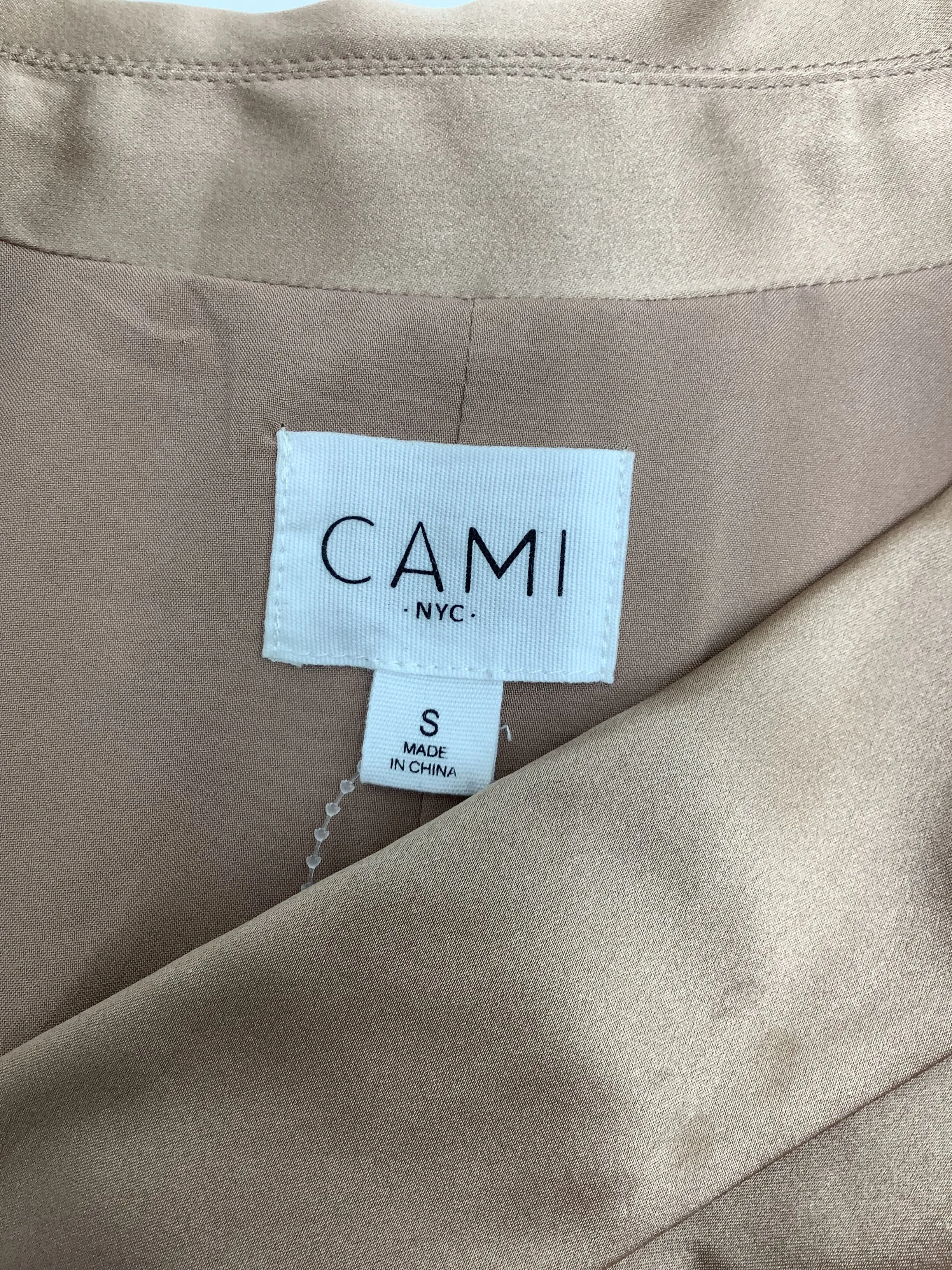 Cami NYC Jacket Satin Tuxedo Collar Neutral Size: S