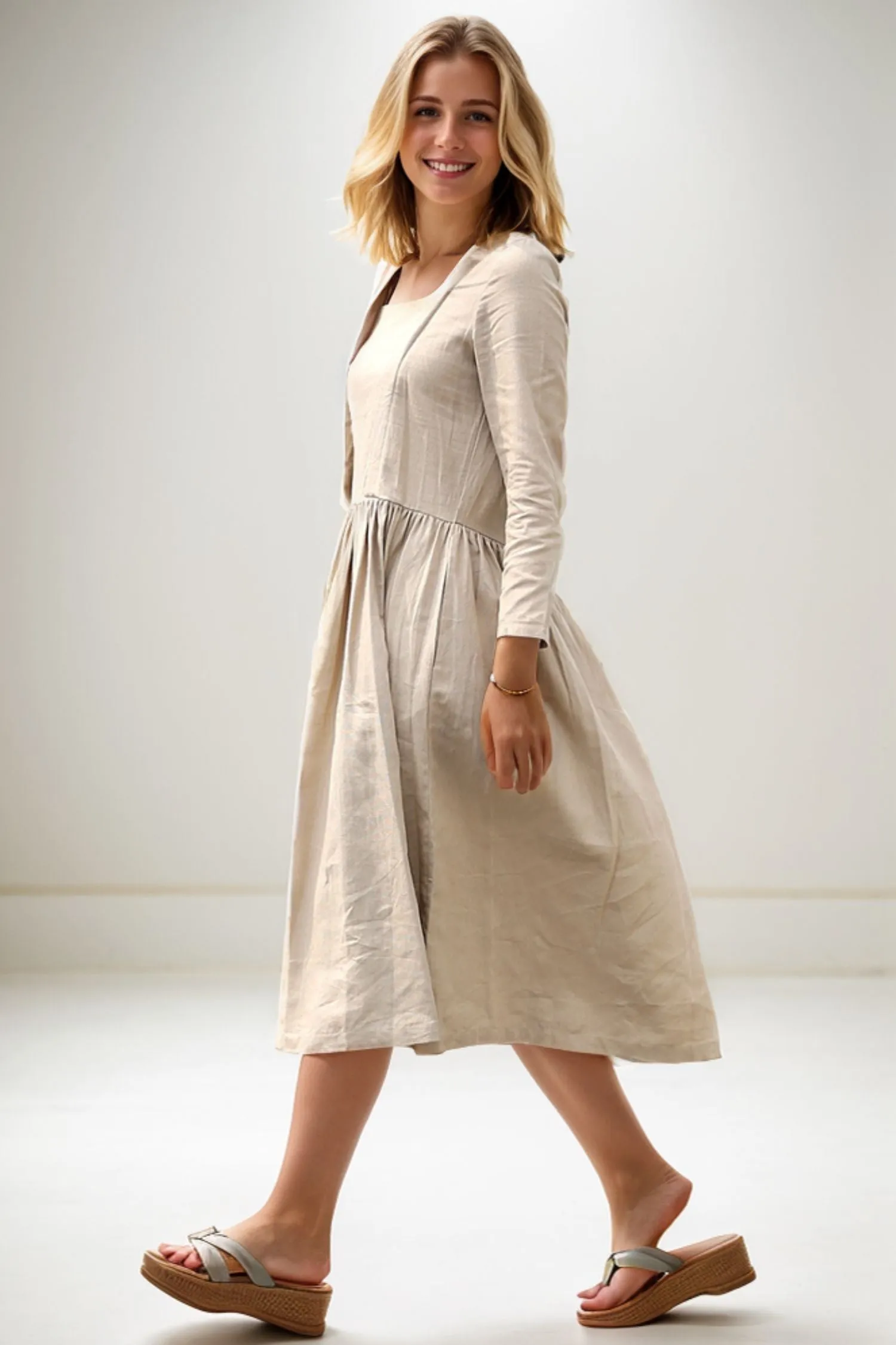 Casual Comfortable Loose-Fitting Women's Day Dress C269