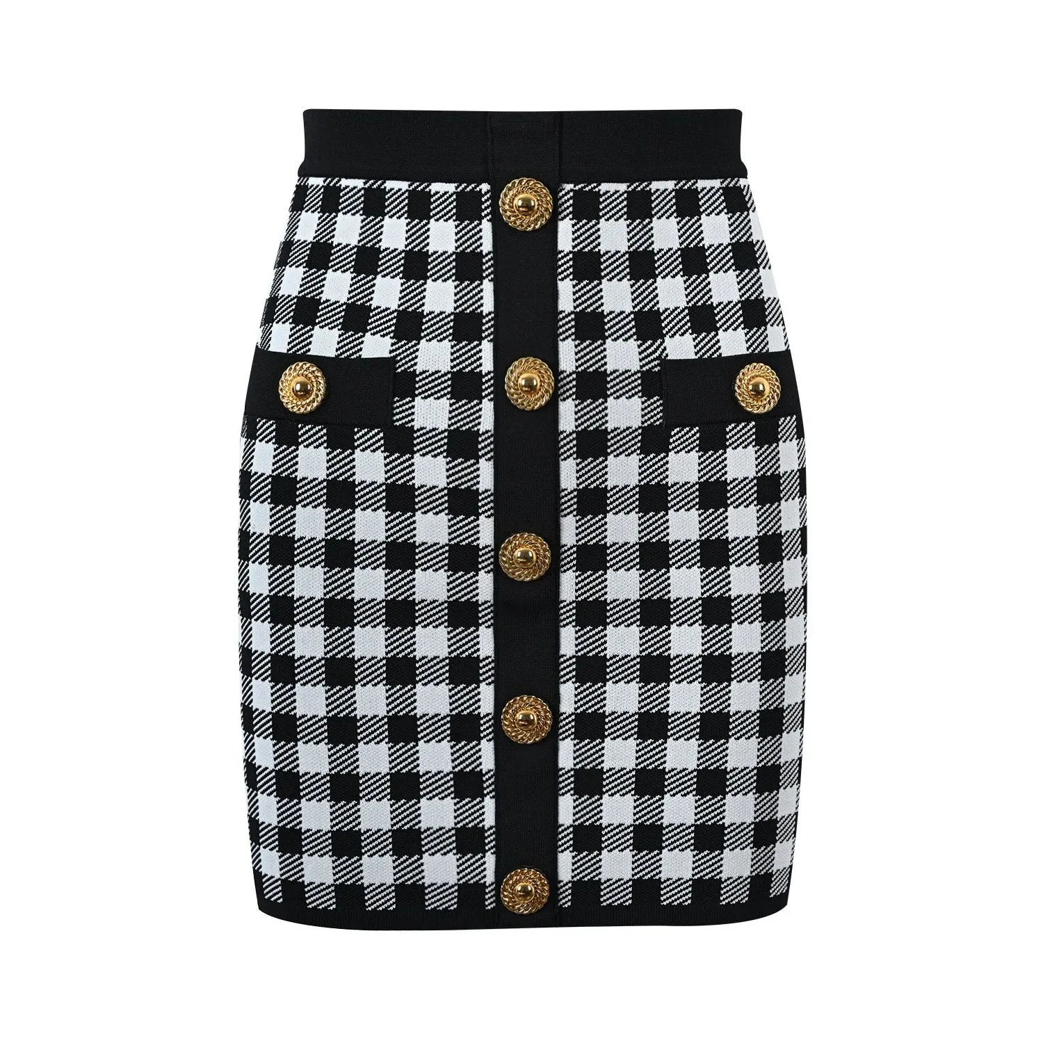 Classic Plaid Pencil Skirt
