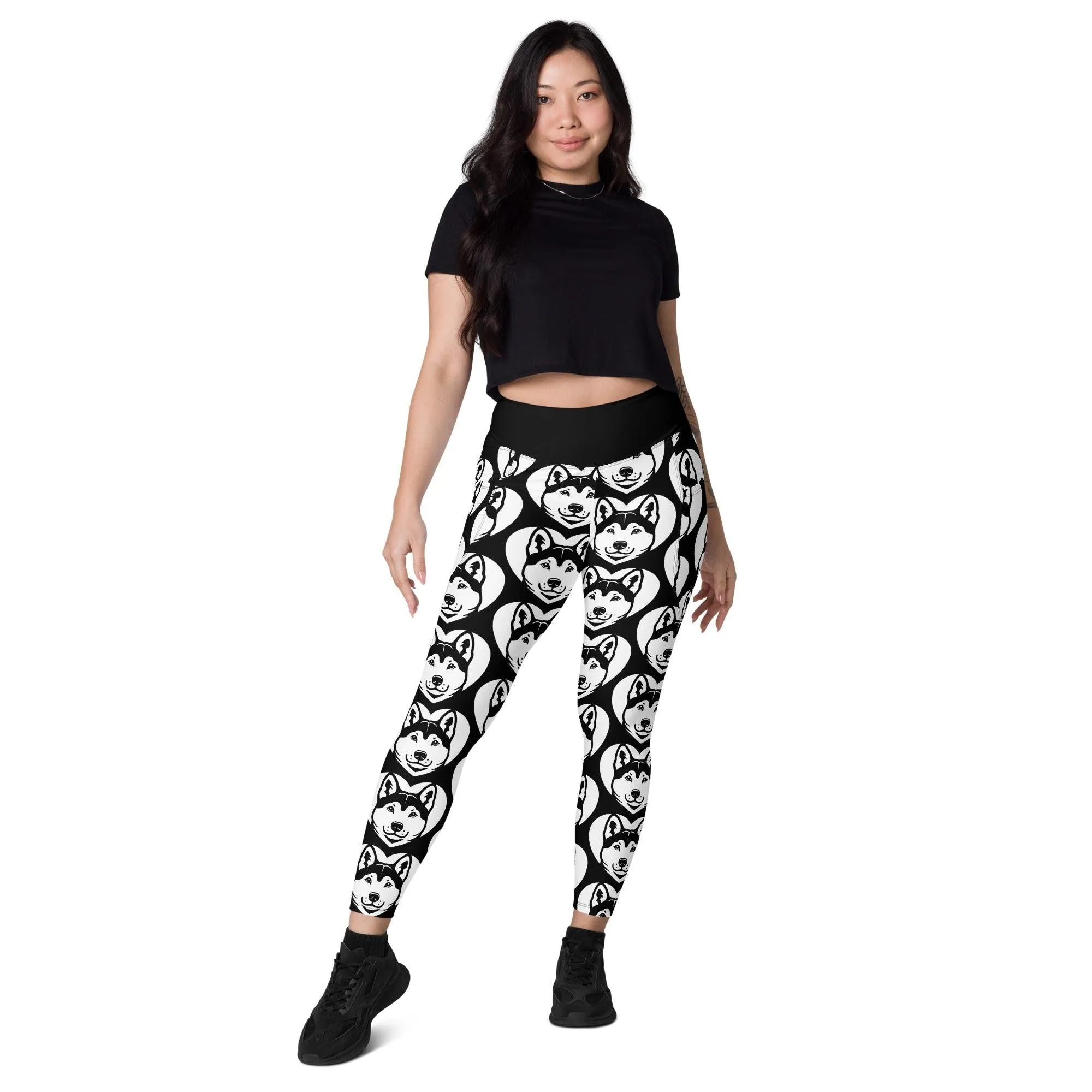 DOG BREED LEGGINGS with pockets - KISHU - HERTTAHOUND