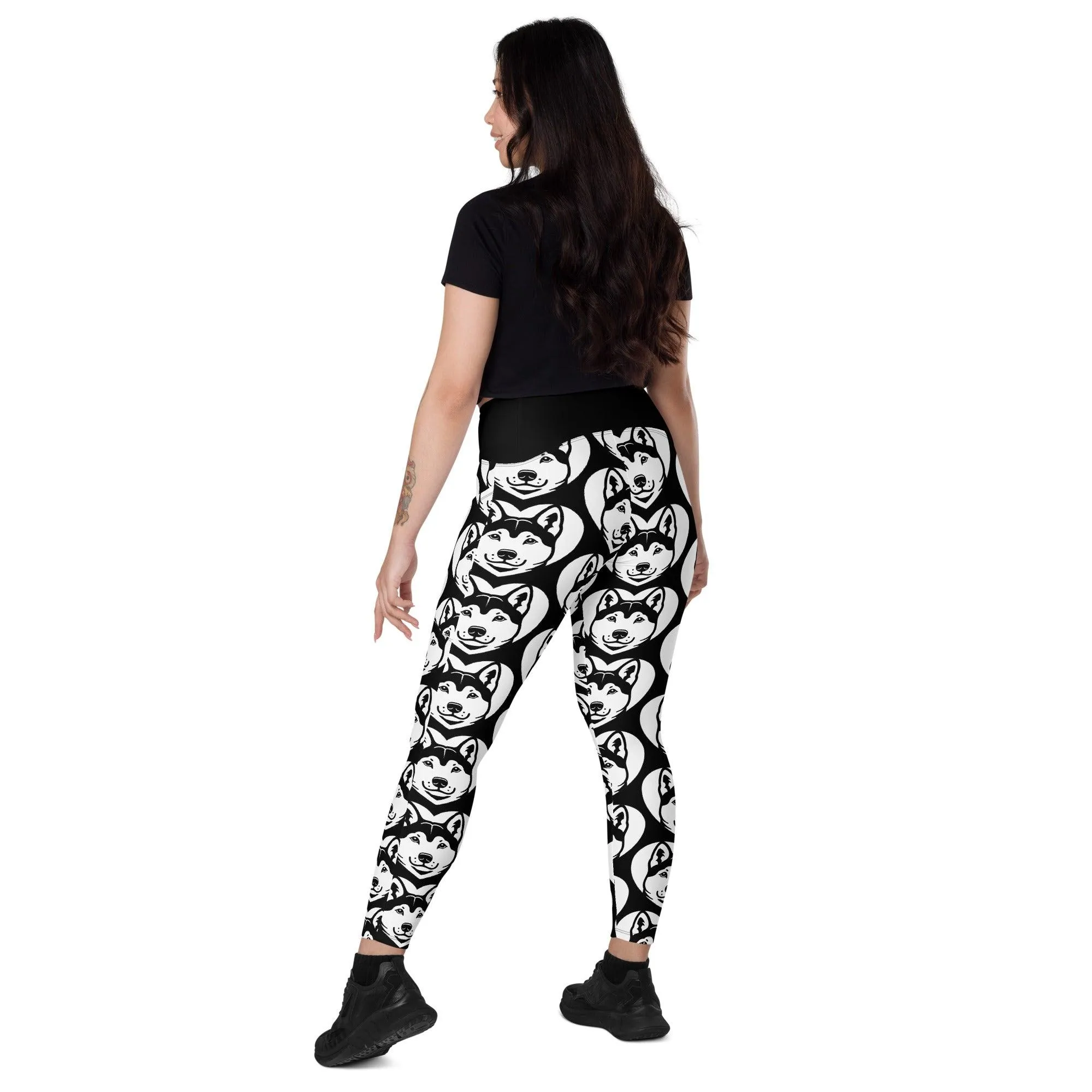 DOG BREED LEGGINGS with pockets - KISHU - HERTTAHOUND