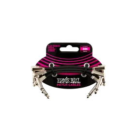 Ernie Ball 3 Flat Ribbon Patch Cable 3-Pack