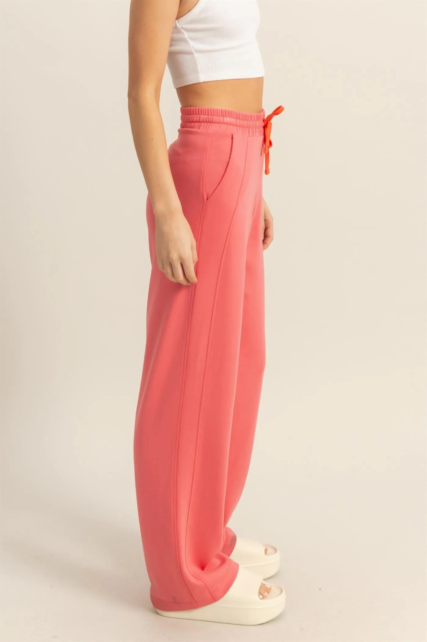 High Waist Drawstring Pants