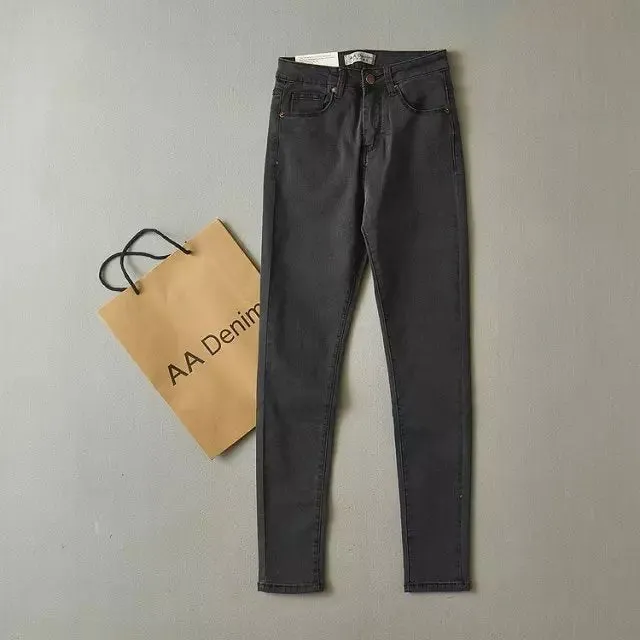 High Waist Jeans Elastic