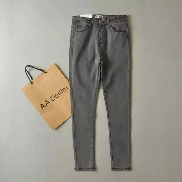 High Waist Jeans Elastic