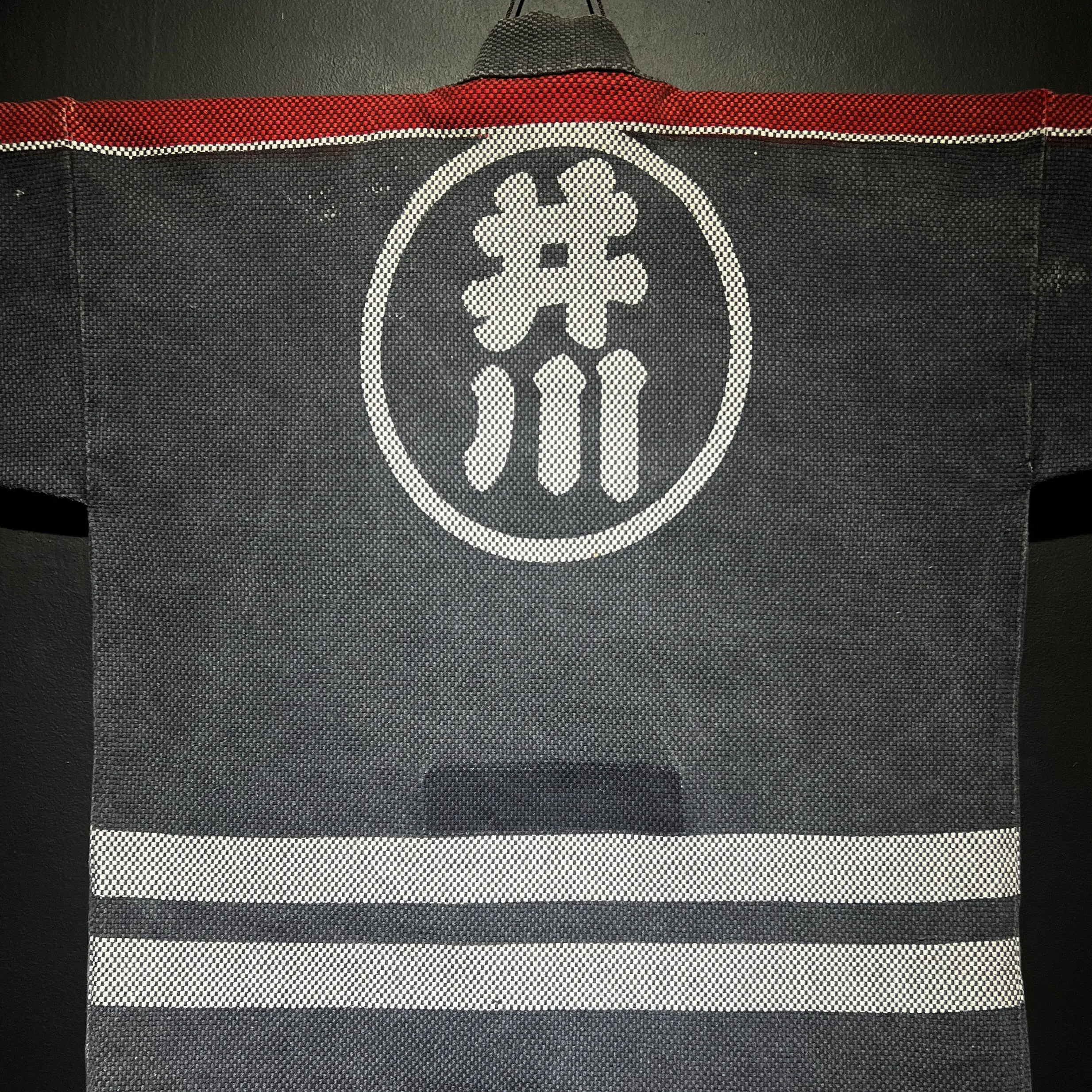 Igawa Black Sashiko Japanese Firefighter Jacket