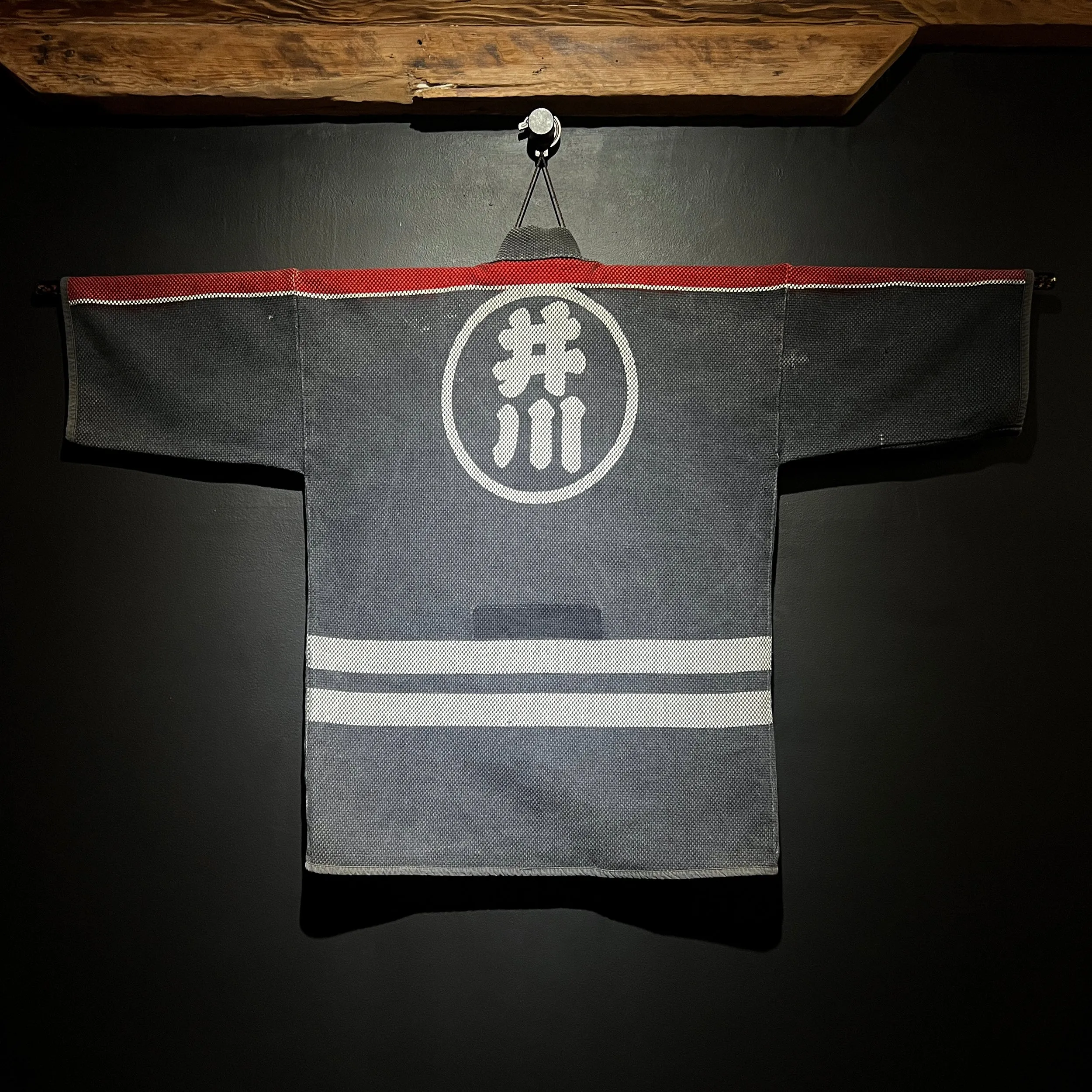 Igawa Black Sashiko Japanese Firefighter Jacket