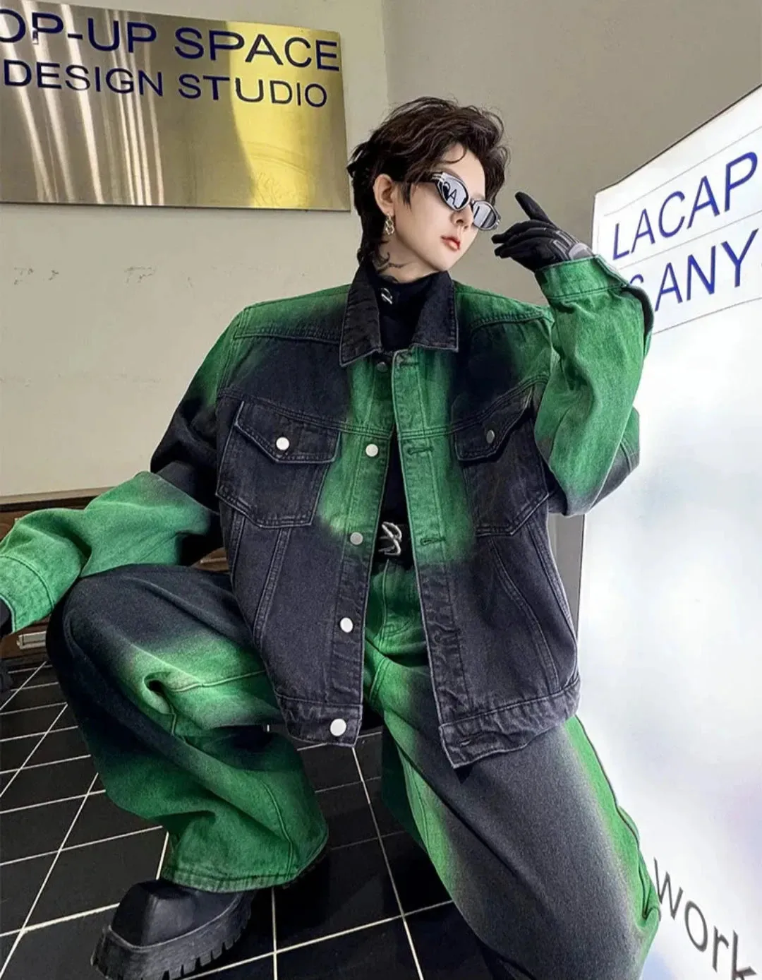 Men's 2 Piece Japanese Denim Jacket & Jeans Set