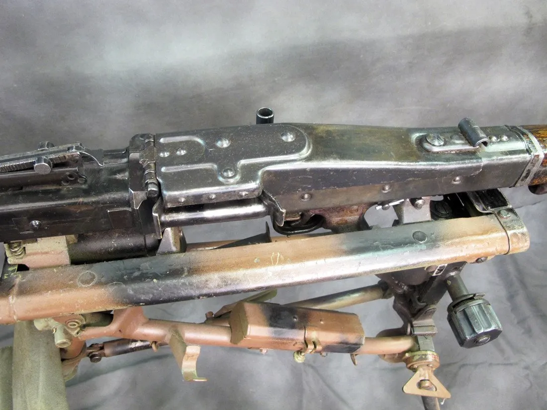 Original German WWII MG 42 Display Machine Gun & Tripod Mount- marked bnz, dated 1943