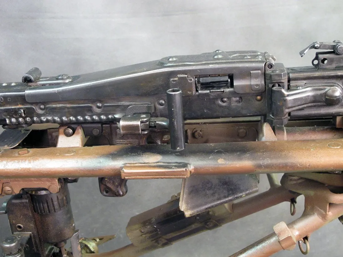 Original German WWII MG 42 Display Machine Gun & Tripod Mount- marked bnz, dated 1943