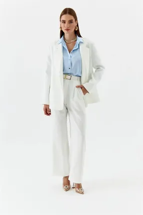 Palazzo high waist white