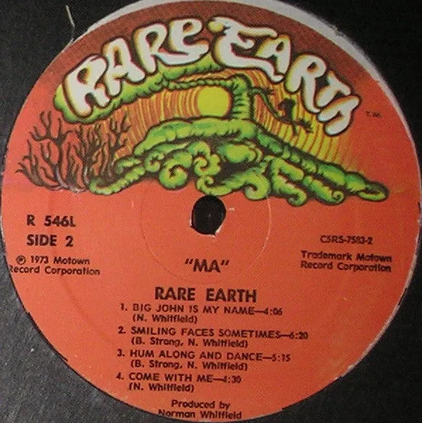 Rare Earth - Ma (LP, Album) (VG)