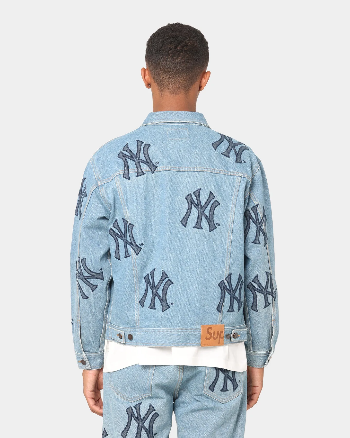 Supreme Supreme X New York Denim Trucker Jacket Washed Blue