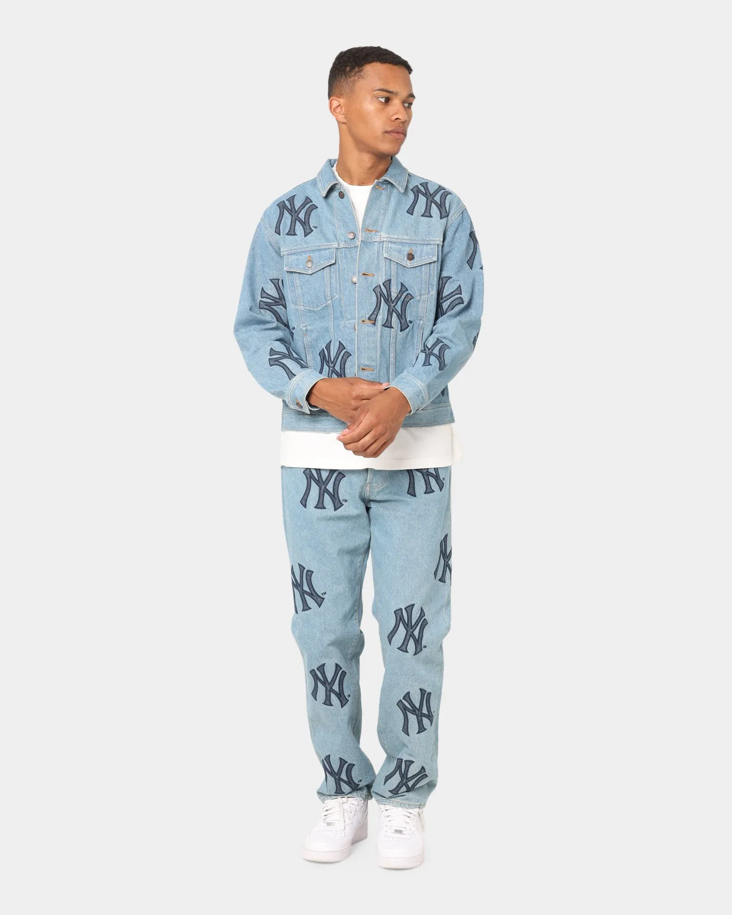 Supreme Supreme X New York Denim Trucker Jacket Washed Blue