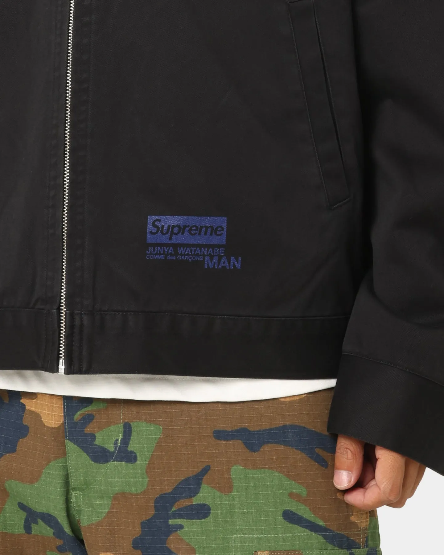 Supreme X Junya Printed Work Jacket Black
