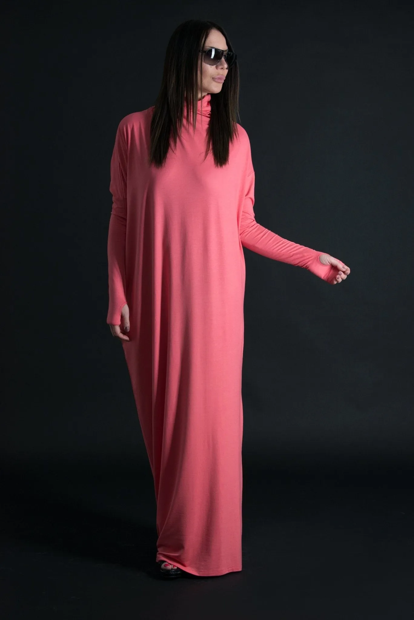 VALENSIA Turtleneck Long Dress