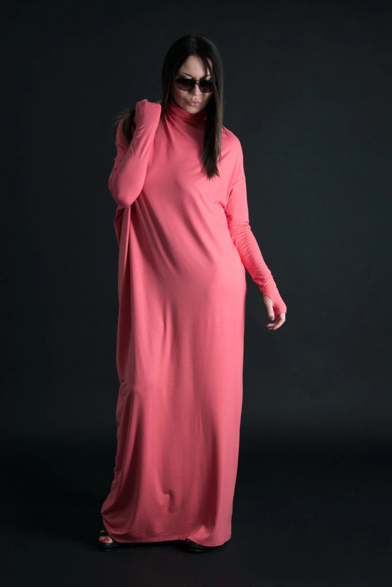 VALENSIA Turtleneck Long Dress