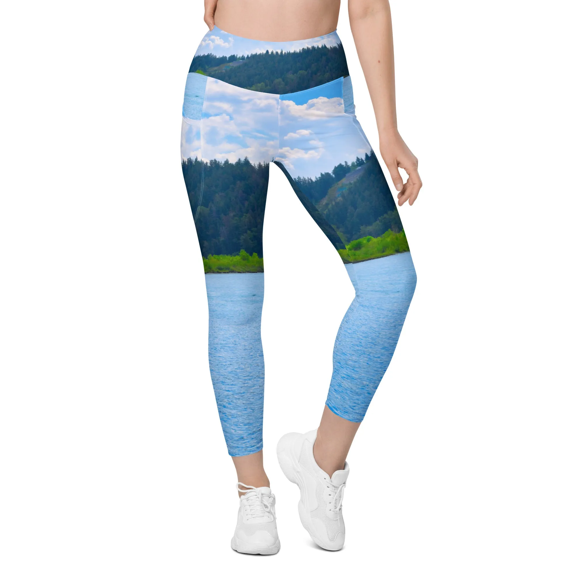 Women's Leggings with Pockets - Edworthy Park Bow River