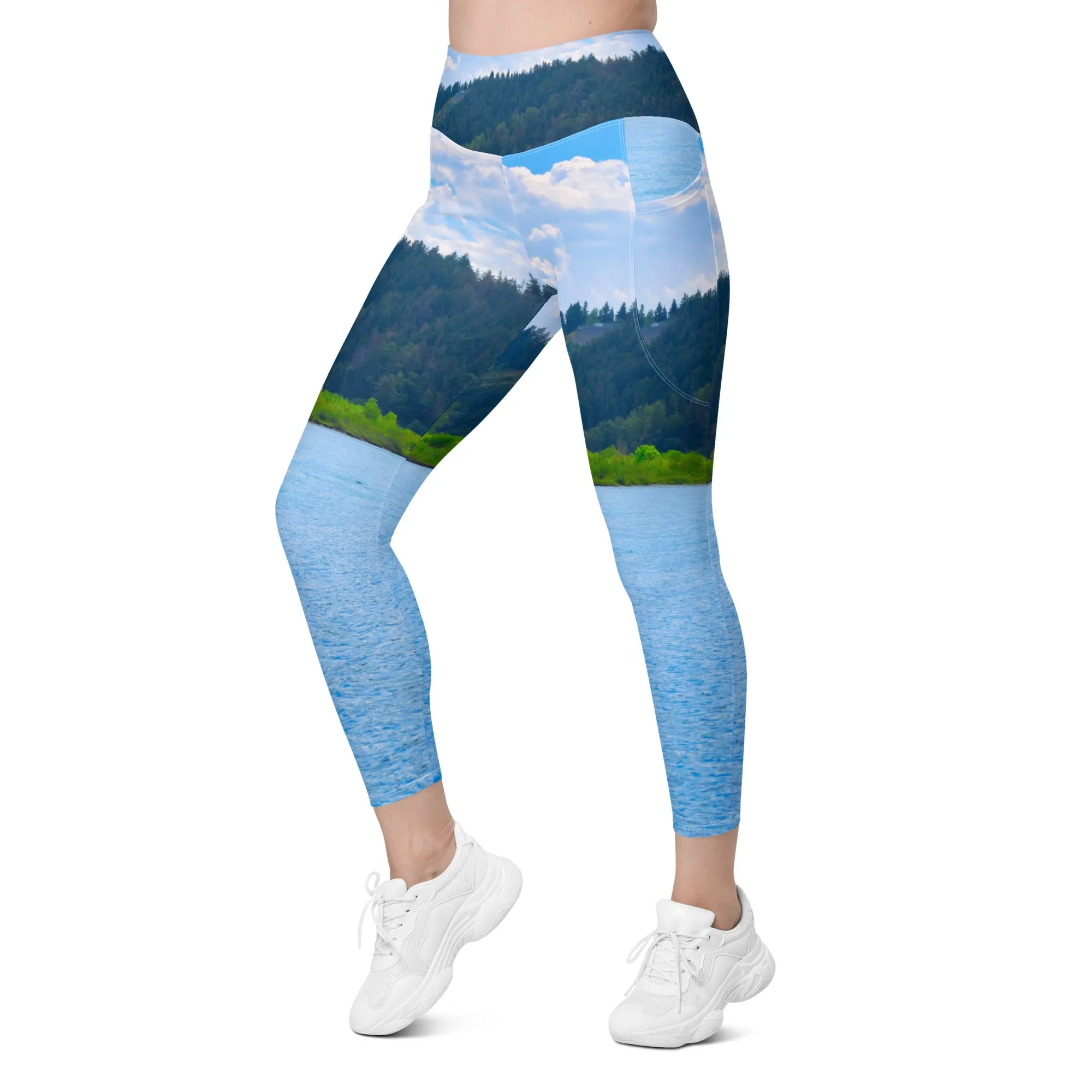 Women's Leggings with Pockets - Edworthy Park Bow River