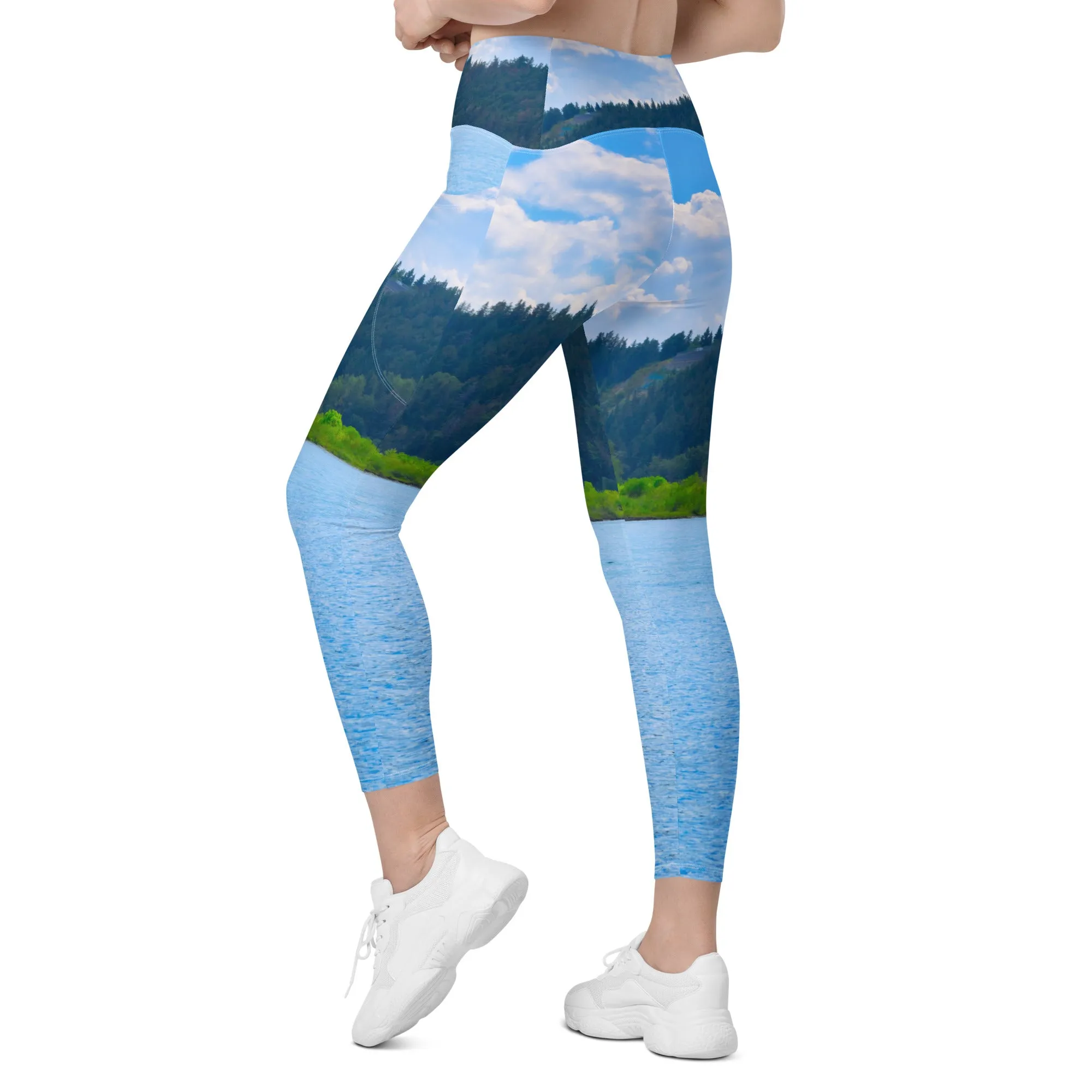 Women's Leggings with Pockets - Edworthy Park Bow River