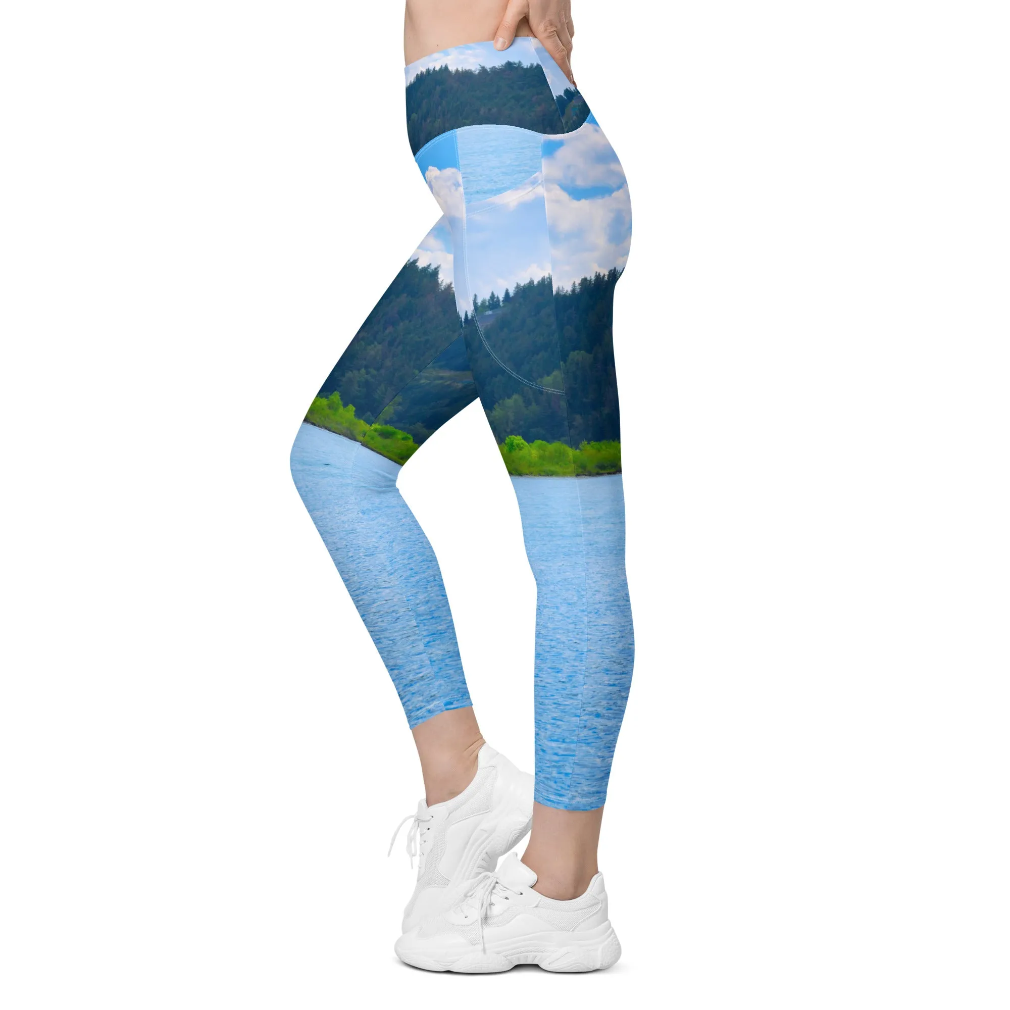 Women's Leggings with Pockets - Edworthy Park Bow River
