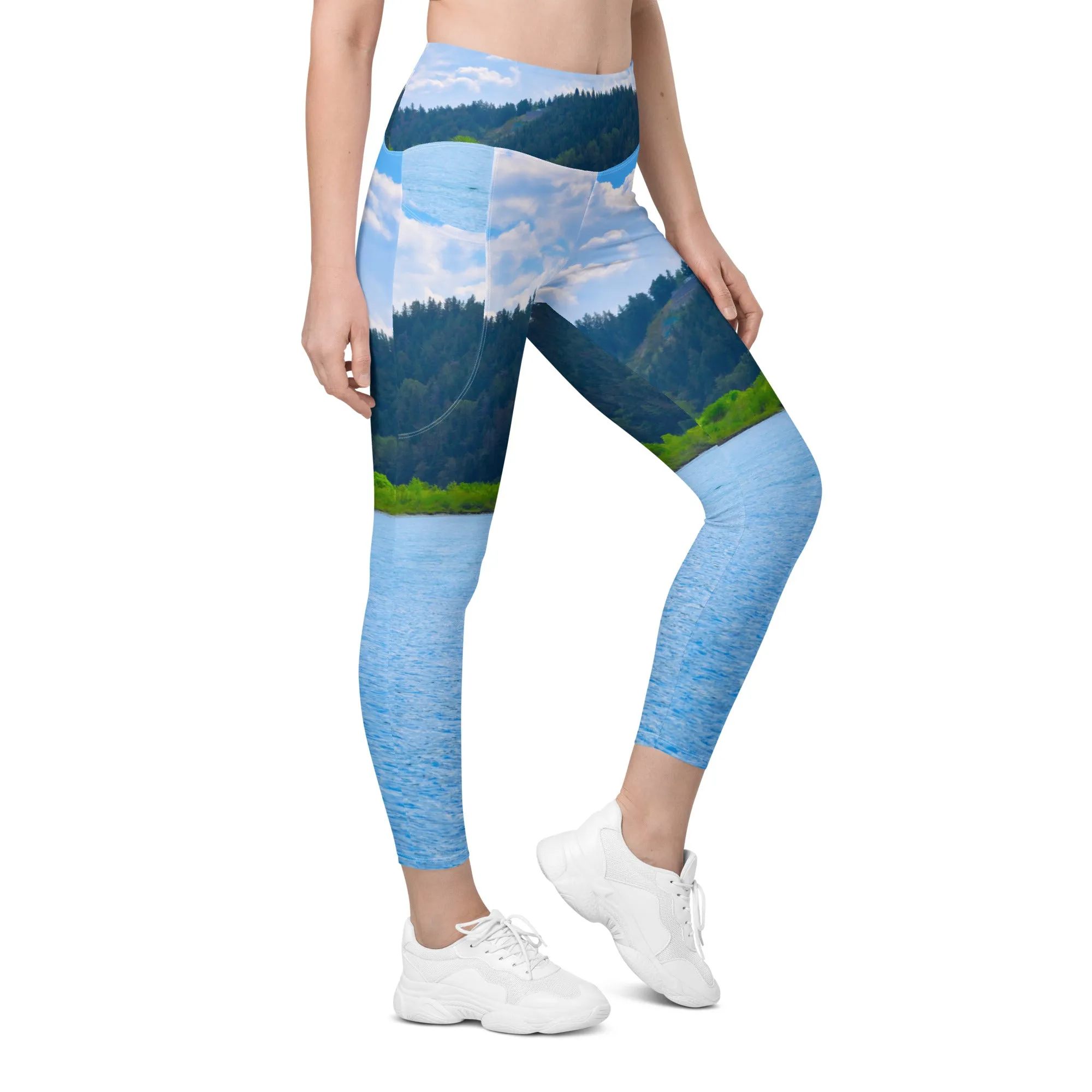 Women's Leggings with Pockets - Edworthy Park Bow River