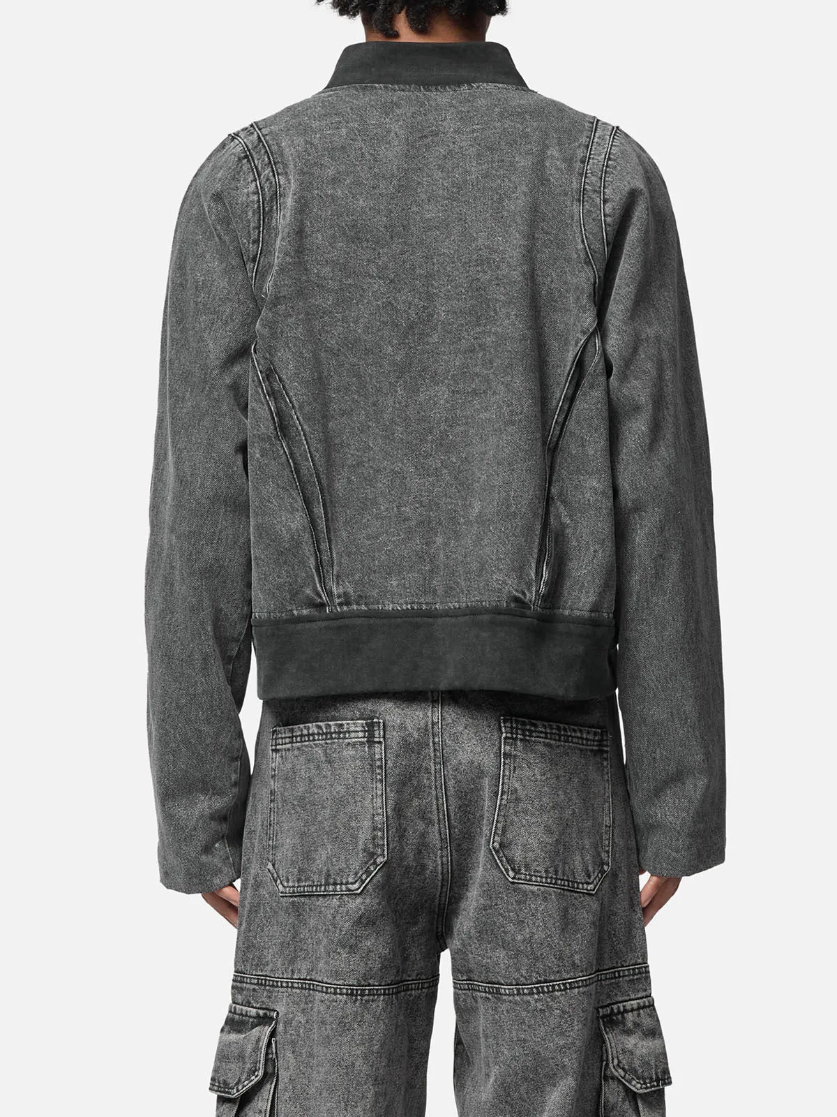 Zipper Denim Jacket